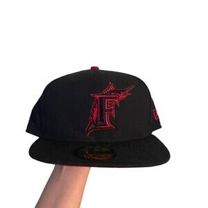 Florida marlins fitted hat size 7 1/8
